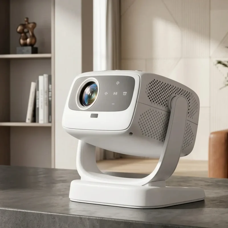 HT3 Pro Smart Projector Qatar - white, electric focus, 8K HDR