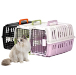 Portable Pet Carrier for Cats & Small Dogs – Ventilated Pet Travel Carrier with Secure Metal Door & Carry Handle - Image 4