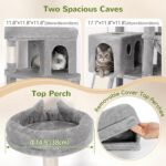 Multi-Level Cat Tree Tower with Scratching Post, Hammock & Cat House – Qatar - Image 3