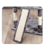 Large Cat Tree with 2 Condos, Scratching Posts & Ramp, Light Grey - Image 5