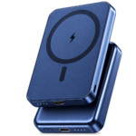HOCO blue 5000mAh ultra-thin magnetic wireless power bank