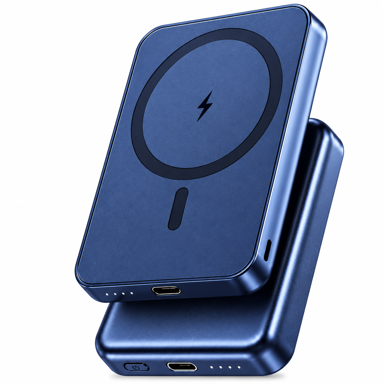 HOCO blue 5000mAh ultra-thin magnetic wireless power bank